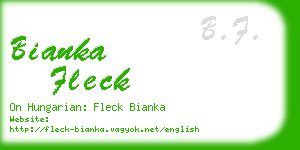 bianka fleck business card